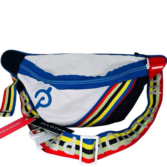 💙🤍❤️Peloton Multicolor Men's /Woman's Messenger/ Belt Bag - Picture 1 of 10